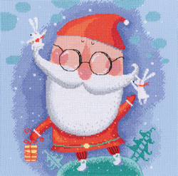 Cross stitch kit Cheerful Santa - RTO