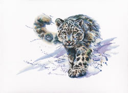 Cross stitch kit Snow Leopard - RTO
