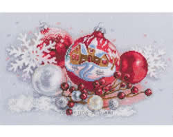 Cross stitch kit Christmas Balls - RTO