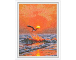 Borduurpakket When the Sun Sets on the Wave - RTO