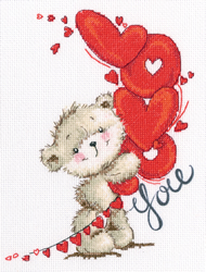 Cross stitch kit I love you - RTO