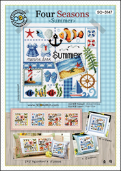 Cross stitch chart Four Seasons - Summer - Soda Stitch