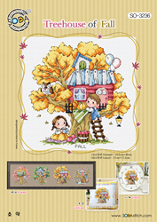 Cross stitch chart Treehouse of Fall - Soda Stitch