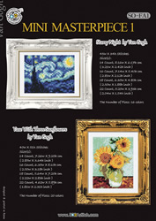 Borduurpatroon Mini Masterpiece 1 - Van Gogh - Soda Stitch