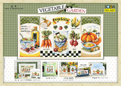 Borduurpatroon Vegetable Garden - Soda Stitch