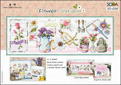 Borduurpatroon Flower Garden - Soda Stitch