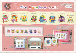 Borduurpatroon The Rainbow Owls - Soda Stitch