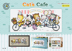 Cross Stitch Chart Cat's Cafe - Soda Stitch