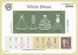 Borduurpatroon White Dress - Soda Stitch