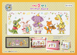 Cross stitch chart Animal Band - Soda Stitch