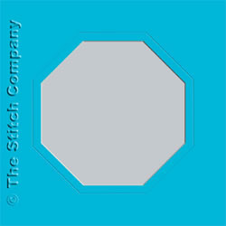 3 Aperture cards with Envelope Ocean Blue - The Stitch Company