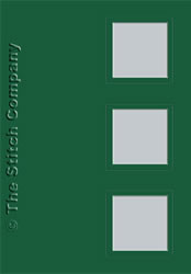 3 Passe-partout kaarten met Envelop Dark Green - The Stitch Company