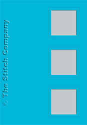 3 Passe-partout kaarten met Envelop Ocean Blue - The Stitch Company