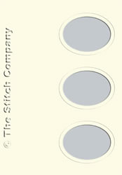3 Aperture cards with Envelope Ivory - The Stitch Company