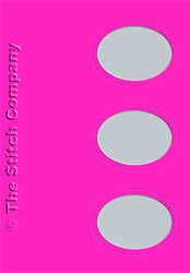 3 Aperture cards with Envelope Pink - The Stitch Company