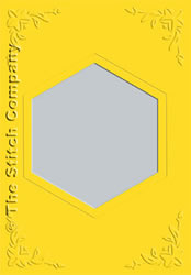 3 Aperture cards with Envelope Sunflower Yellow - The Stitch Company