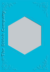 3 Passe-partout kaarten met Envelop Ocean Blue - The Stitch Company