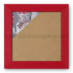 Wissellijst hout 20 x 20 cm, rood - The Stitch Company