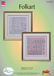 Cross Stitch Chart Folkart randen - The Stitch Company