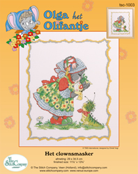 Cross Stitch Kit Het Clownsmasker - The Stitch Company