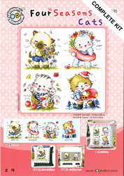 Cross Stitch Kit Four Seasons Cats - The Stitch Company