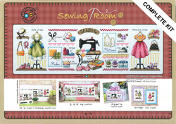 Cross Stitch Kit Sewing Room (Aida) - The Stitch Company