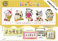 Borduurpakket Ice Cats - The Stitch Company