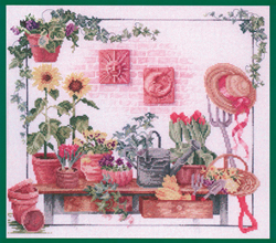 Borduurpatroon Celestial Garden Work Bench - Vermillion Stitchery