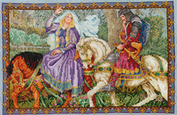 Cross Stitch Chart Gareth and Lynette - Vermillion Stitchery