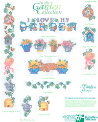 Cross Stitch Chart In the Garden Collection - Vermillion Stitchery