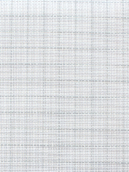 Fabric  Easy Count Aida 18 count - White 50x55 cm - Zweigart