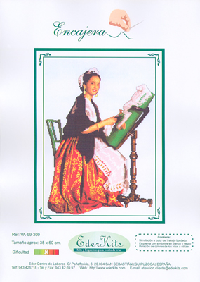 Cross Stitch Chart Lace Worker - Eder