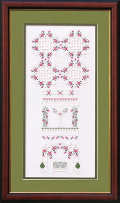 Cross Stitch Chart Roses in the Garden - Loopy Lou Designs