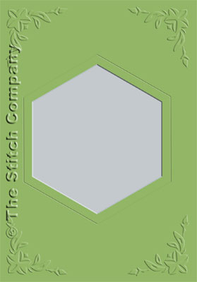 3 Aperture cards with Envelope Olive Green - The Stitch Company