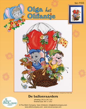 Cross Stitch Kit De Ballonvaarders - The Stitch Company