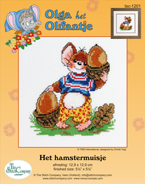 Borduurpakket Het Hamstermuisje - The Stitch Company