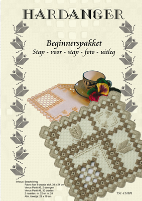 Hardanger Beginnerspakket 1 Beige - The Stitch Company