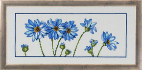 Cross Stitch Kit Blue Margerit - Permin