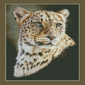 Cross Stitch Chart Persian Leopard - Kustom Krafts