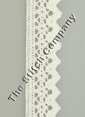 Kanten band 3 cm Antique White - Fabric Flair