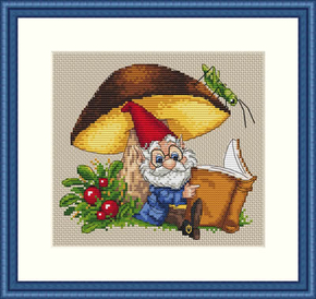 Cross Stitch Kit Under the Mushroom - Merejka