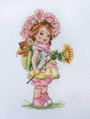 Cross stitch kit Summer Girl - Merejka