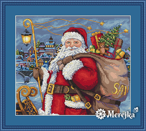Cross stitch kit Santa is Coming! - Merejka