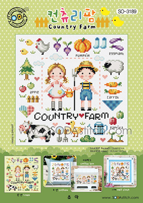 Borduurpatroon Country Farm - Soda Stitch