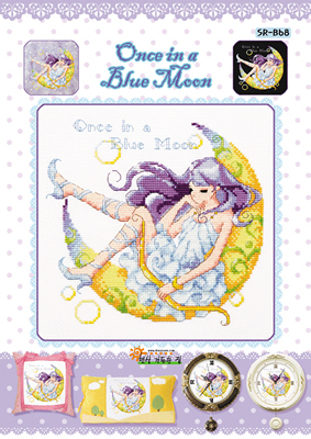 Cross Stitch Chart Once in a Blue Room - Shiny Room