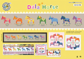 Cross Stitch Chart Dala Horse - Soda Stitch