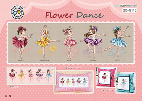 Cross Stitch Chart Flower Dance - Soda Stitch