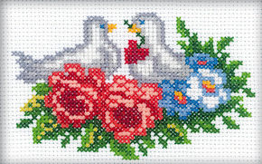 Cross Stitch Kit Doves - RTO