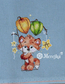 Cross stitch kit Mini kit with wooden Frame - Fox - Merejka