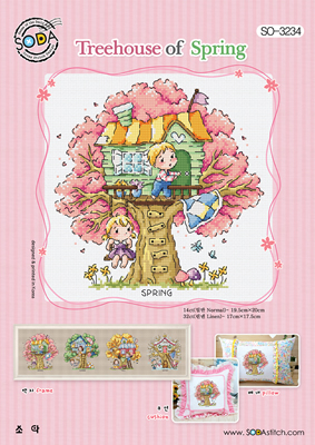 Cross stitch chart Treehouse of Spring - Soda Stitch